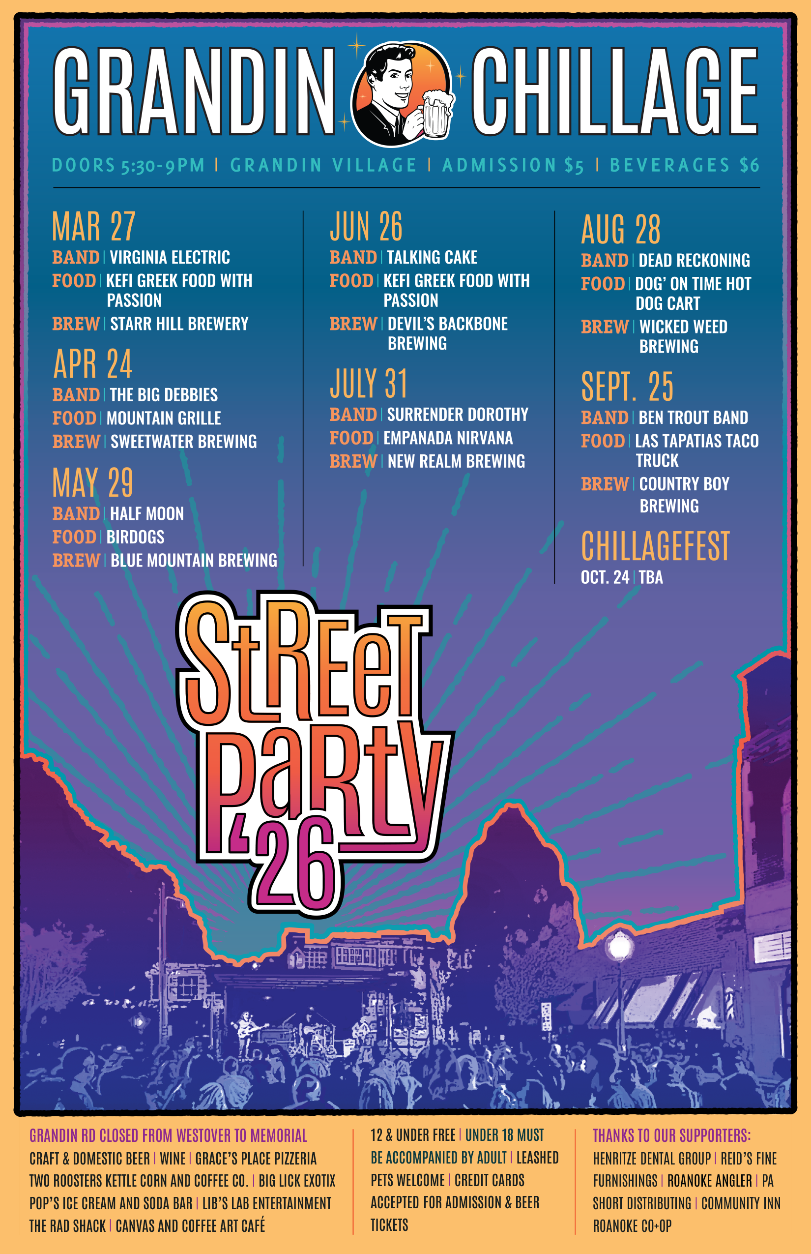 Grandin Chillage 2026 Poster